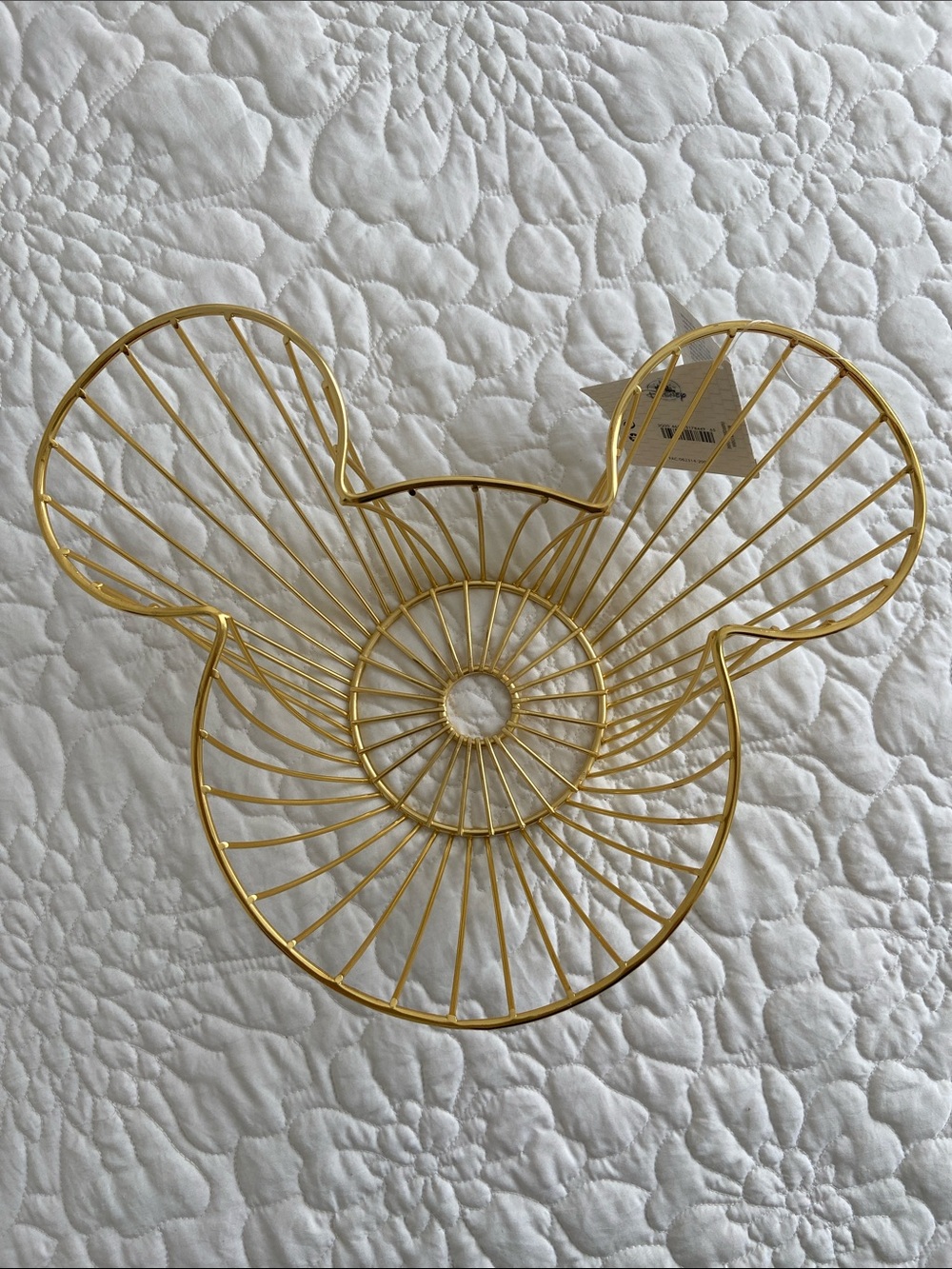 Gold Wire Mickey Ear Fruit & Snack Bowl